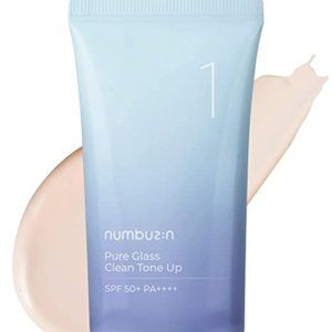numbuzin No.1 Pure Glass Clean Tone Up 1.69fl oz/50ml | Hyaluronic Acid, tinted